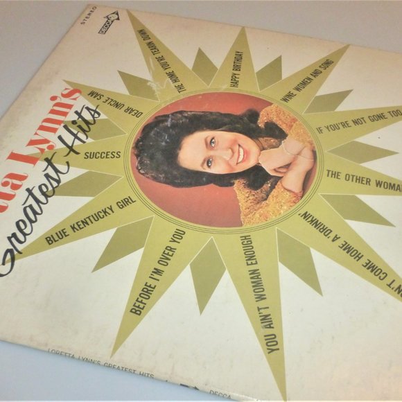 1st Press 1968 LORETTA LYNN'S Greatest Hits Vinyl LP Record MCA #DL 7-5000 - Picture 2 of 4